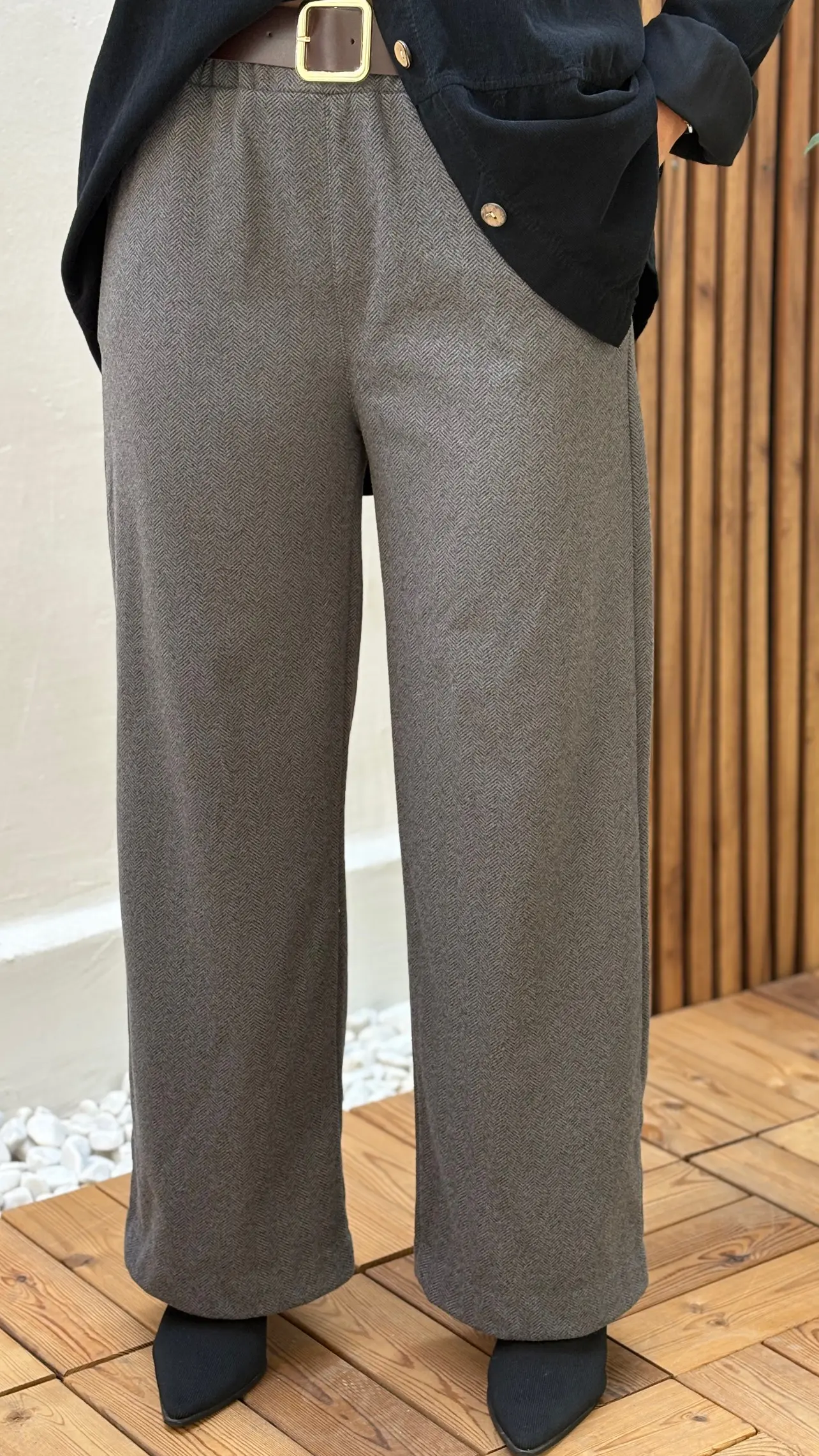 شلوار فوتر کمربنددار ایتالیایی